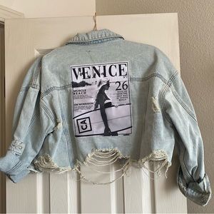 Graphic Denim Jacket